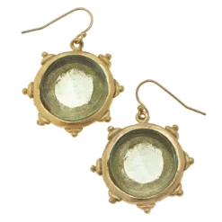 Venetian Glass Coin Earrings