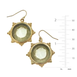 Venetian Glass Coin Earrings