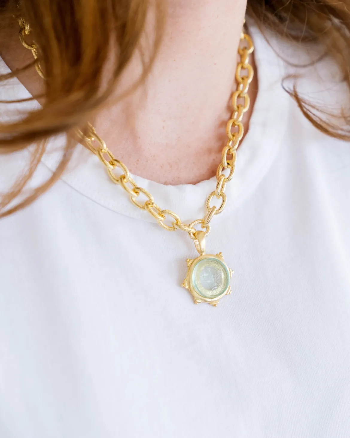 Venetian Glass Coin Necklace