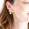 Vintage French Cross Earrings