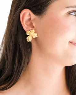 Vintage French Cross Earrings