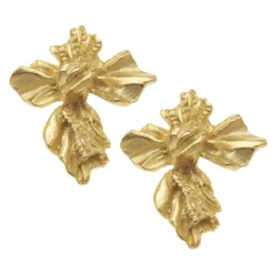 Vintage French Cross Earrings