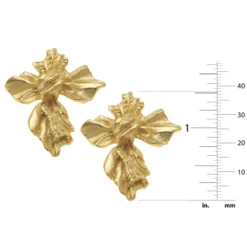 Vintage French Cross Earrings